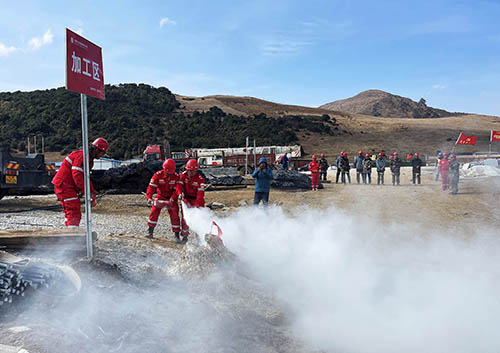 中國安能第二工程局四川涼山項目部開展防火、防汛、防地質(zhì)災(zāi)害綜合演練