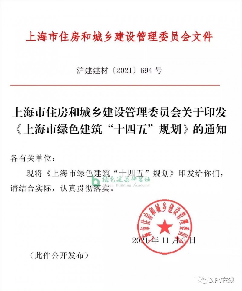 推進(jìn)新建建筑安裝光伏，超低能耗建筑不少于500萬平！