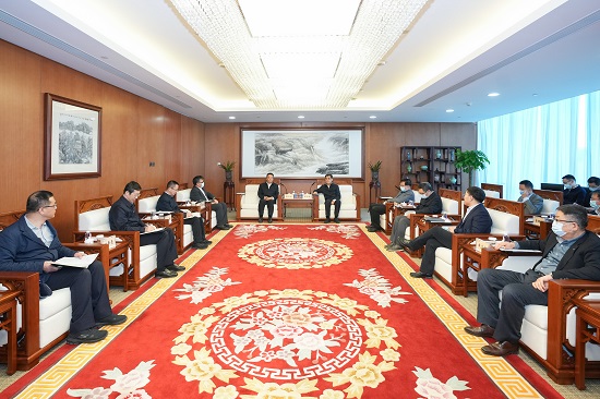 舒印彪鄧建玲會見哈電集團(tuán)董事長曹志安、總經(jīng)理吳偉章