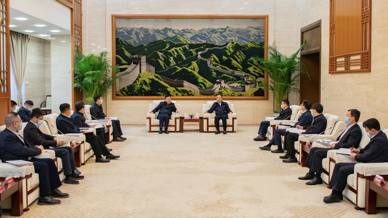 鄒磊寇偉會見中國南水北調集團董事長蔣旭光、總經(jīng)理張宗言