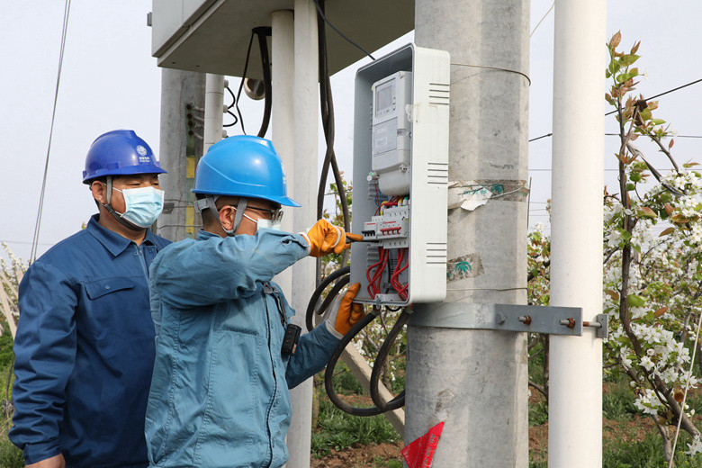 國(guó)網(wǎng)諸城市供電公司電力足，千畝梨園花正濃