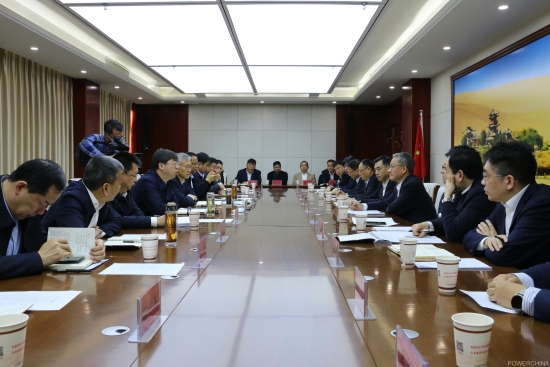 中國電建黨委副書記、總經理王斌與酒泉市主要領導會談