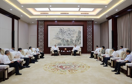 華能集團黨組書記、董事長溫樞剛拜會廣西壯族自治區(qū)黨委書記劉寧、主席藍天立