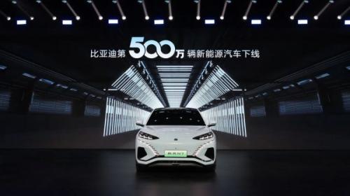 全球首家!比亞迪達(dá)成第500萬(wàn)輛新能源汽車下線