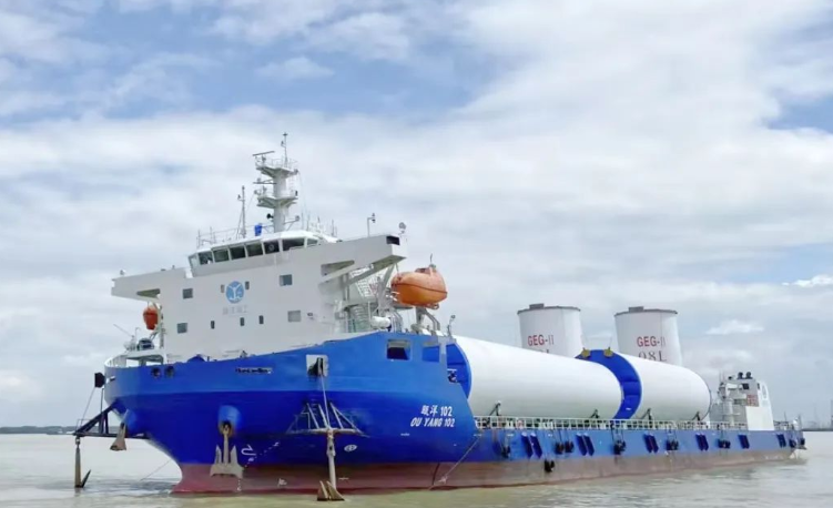 46套全部發(fā)運！文船重工承建粵電陽江青洲風(fēng)電場塔筒交付完畢