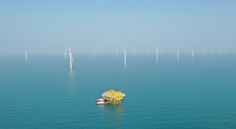 山東首個(gè)百萬(wàn)千瓦級(jí)海風(fēng)基地！國(guó)家電投半島南U1一期并網(wǎng)發(fā)電