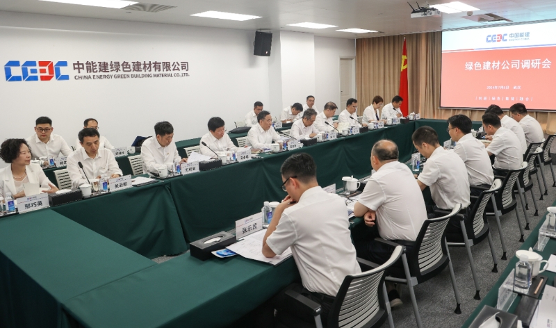 中國能建黨委書記、董事長宋海良到綠色建材公司調(diào)研
