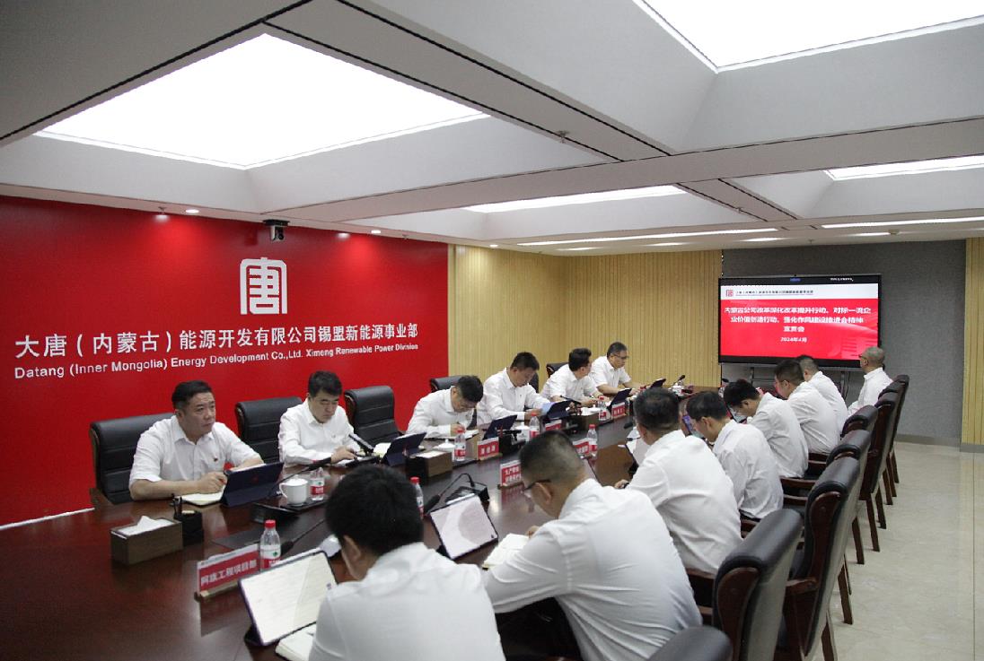 大唐錫盟新能源事業(yè)部召開(kāi)內(nèi)蒙古公司改革深化提升行動(dòng)、對(duì)標(biāo)一流企業(yè)價(jià)值創(chuàng)造行動(dòng)、強(qiáng)化作風(fēng)建設(shè)會(huì)議精神宣貫會(huì)