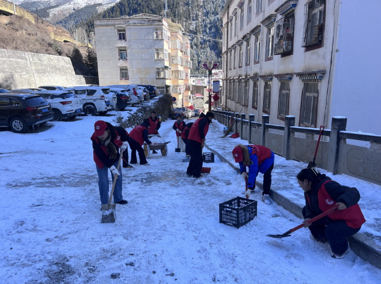 挺膺擔當志愿服務(wù)，清冰除雪保障安全