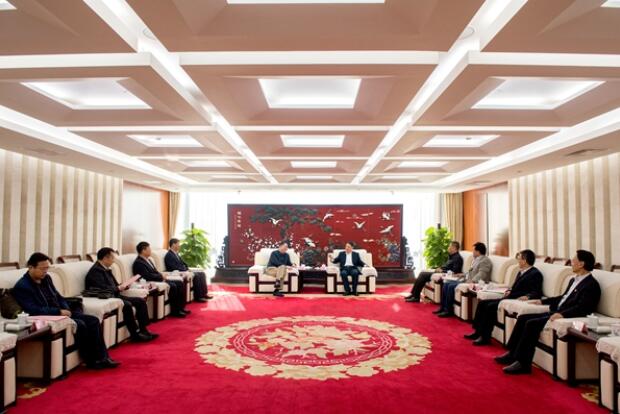 溫樞剛會見寧夏自治區(qū)黨委副書記、銀川市委書記姜志剛
